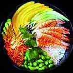 Poké bowl garnaal