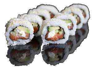 Uramaki salmon cheese