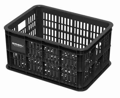 Basil zwarte fietskrat 25 liter