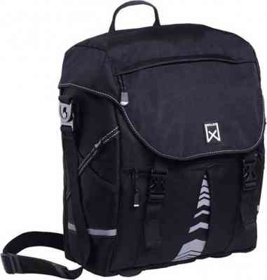 Willex zwarte fietstas 10 liter