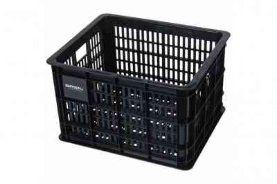 Basil zwarte fietskrat 27 liter