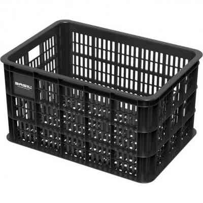 Basil zwarte fietskrat 40 liter