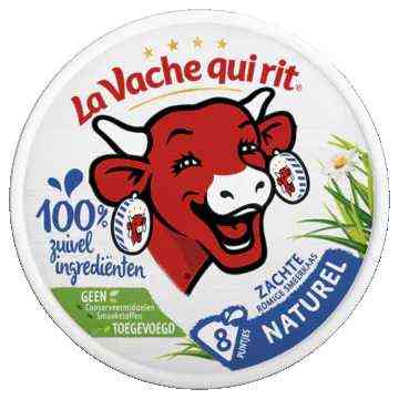 La Vache qui rit Smeerkaas 40+ Naturel 8 puntjes 120g