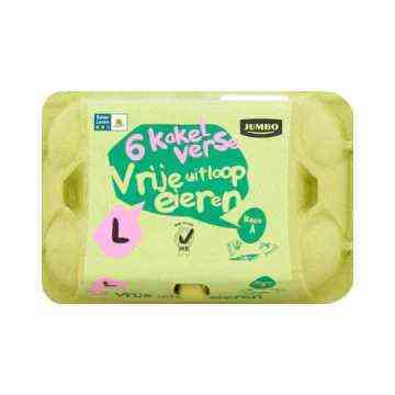 Jumbo Scharreleieren L 6 Stuks