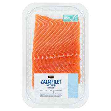 Jumbo Zalmfilet met Huid Naturel 360g
