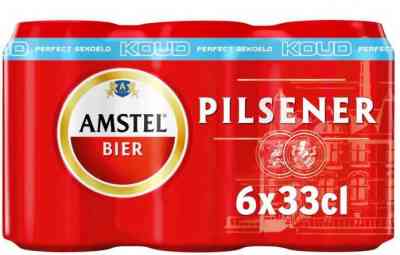 GEKOELD - Amstel Pilsener Bier Gekoeld Blik 6 x 33cl