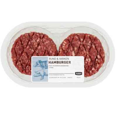 Jumbo Hamburger Rund & Varken 2 Stuks 180gr