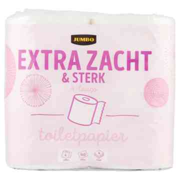 Jumbo Toiletpapier Extra Zacht en Sterk 4-Laags 4 Rollen