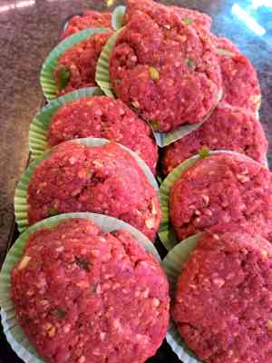 Weivleesburger per stuk