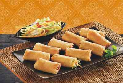 Miniloempia (6 stuks) met chili saus