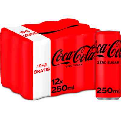 Coca-Cola Zero Sugar 10+2 Gratis 12 x 250ml