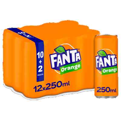 Fanta Orange 10+2 Gratis 12 x 250ml