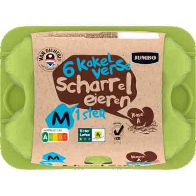 Jumbo Verse Scharreleieren 6 Stuks M