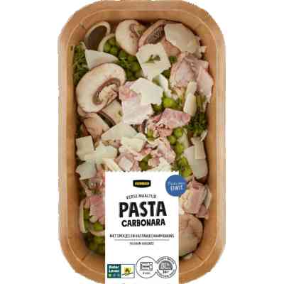 Jumbo Verse Maaltijd Pasta Carbonara met Spekjes en Kastanjechampignons 450g