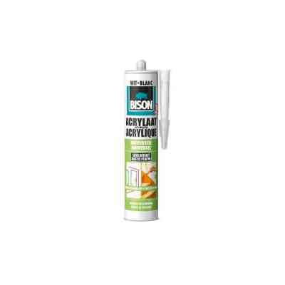 Bison acrylaatkit snelhardend elastisch wit 310ml