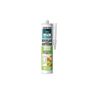 Bison acrylaatkit snelhardend elastisch zwart 310ml