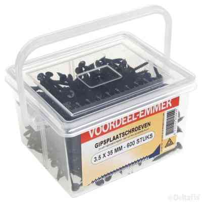 Deltafix gipsplaatschroef trompetkop 3,5x35mm 600st