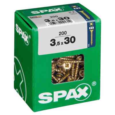 Spax schroef pozidrive verzinkt 3,5x30mm 200st