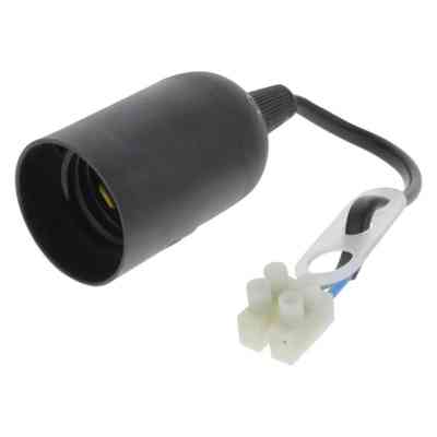 Verhuisfitting E27 kunststof zwart