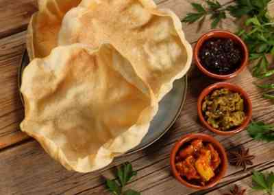 Papadums & dips - 3st