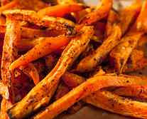 Zoete aardappel friet - portie