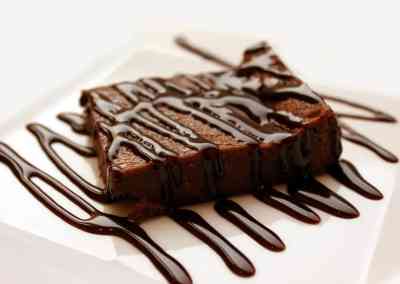 Warme chocolade brownie