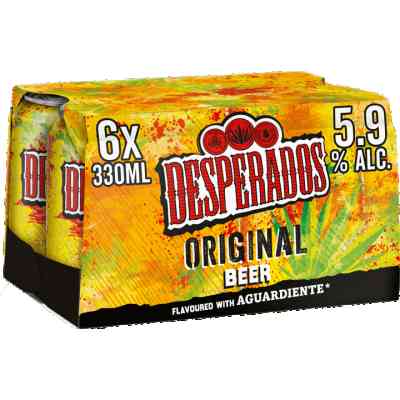 Desperados Original Bier Blik 6 x 330ml