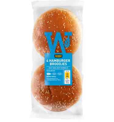 Jumbo - Hamburger Broodjes - 4 Stuks