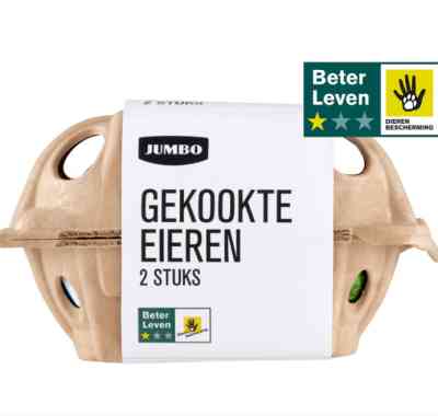 Jumbo Gekookte Eieren 2 stuks