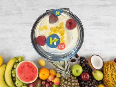 Frambozen bavarois met witte chocoladesmaak - 110gr