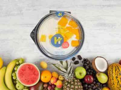 Perzik & mango luchtige yoghurt - 80gr