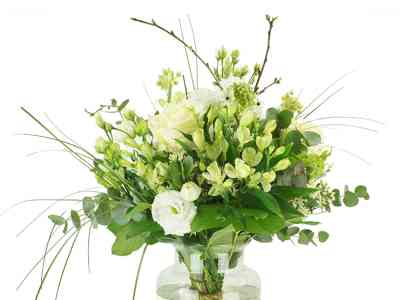 Wit boeket bloemen