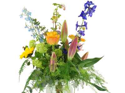 Jaarrond plukboeket bloemen