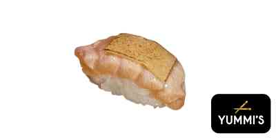 Geflambeerde zalm kaas nigiri