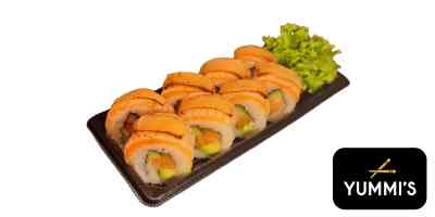 Softshell geflam. zalm kaas - 8st