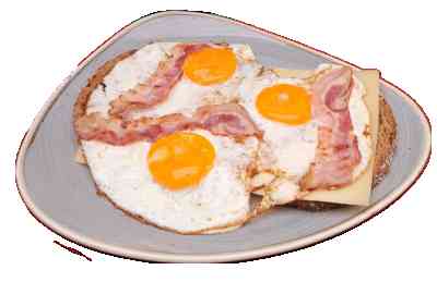 Uitsmijter bacon-kaas