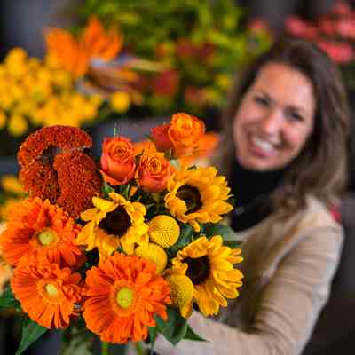 Keuze bloemist | oranje bloemen