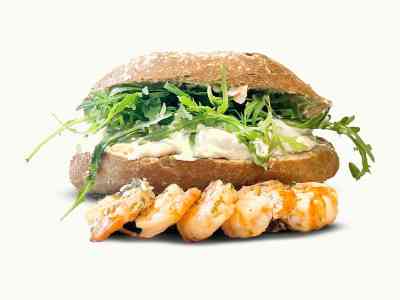 Broodje Scampi's in de look