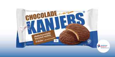 Kanjers Originele melkchocolade Stroopwafels | 4 stuks