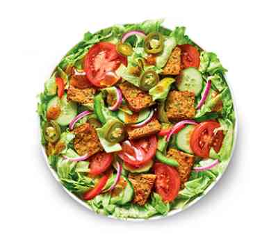 Spicy Vegan Patty salade