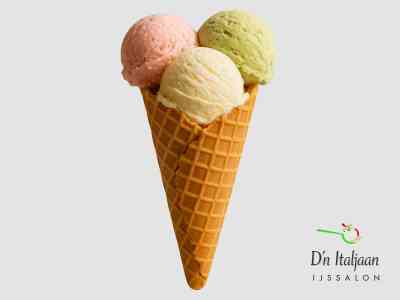 3 bolletjes | hoorntje