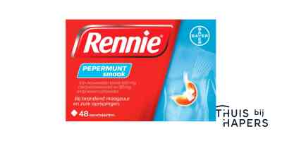 Rennie Pepermunt 48 kauwtabletten
