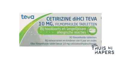 Teva Cetirizine diHCl 10mg 30 tabletten