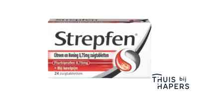 Strepfen Citroen & honing 24 zuigtabletten