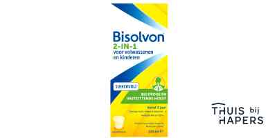 Bisolvon Drank 2-in-1 suikervrij 120 milliliter