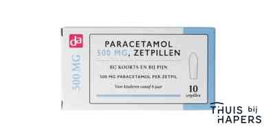 DA Paracetamol 500mg 10 zetpillen
