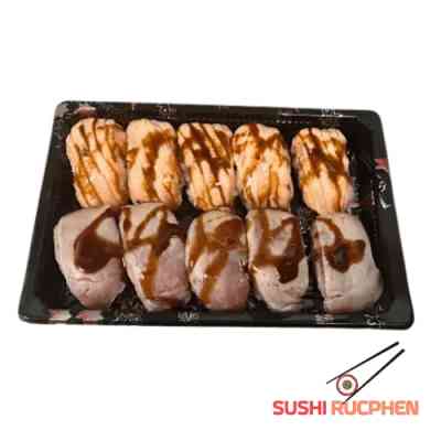 Sushi box flamed nigiri mix