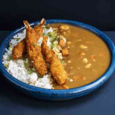 Tempura shrimp curry rice