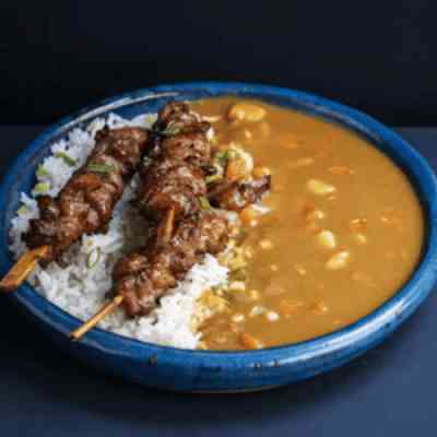 Yakitori chicken curry rice