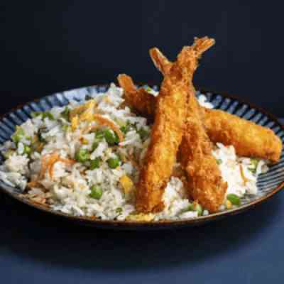 Tempura shrimp fried rice